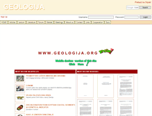Tablet Screenshot of geologija.org